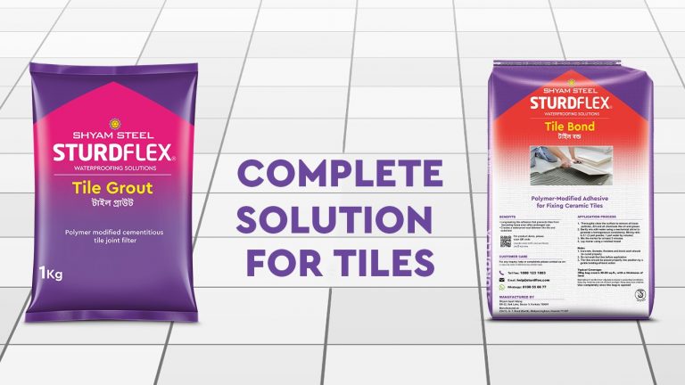 How Sturdflex Tile Bond and Tile Grout help in resolving different issues with Tiles that are faced by different homes in India
